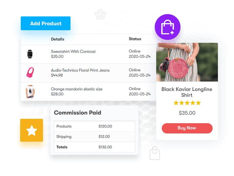 Create and sell products